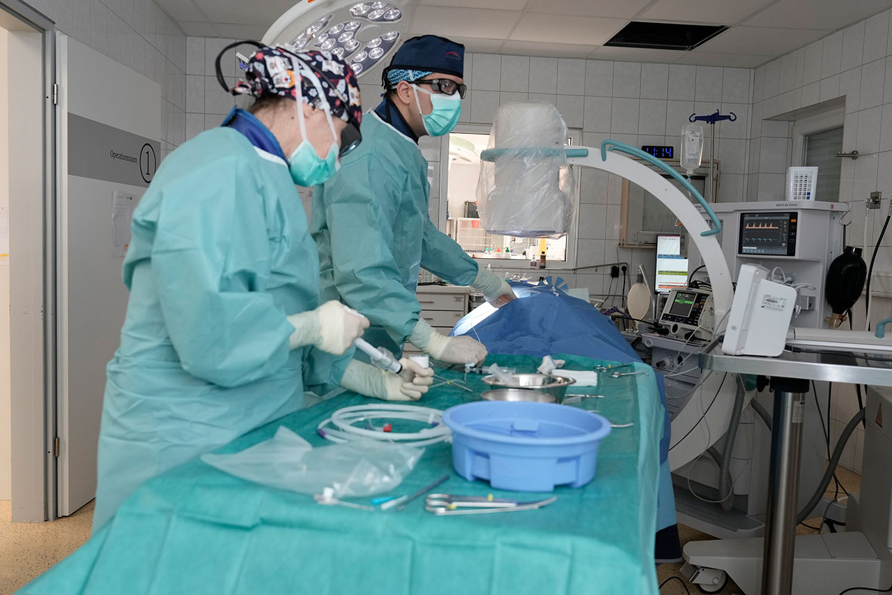 Während der Ballonierung