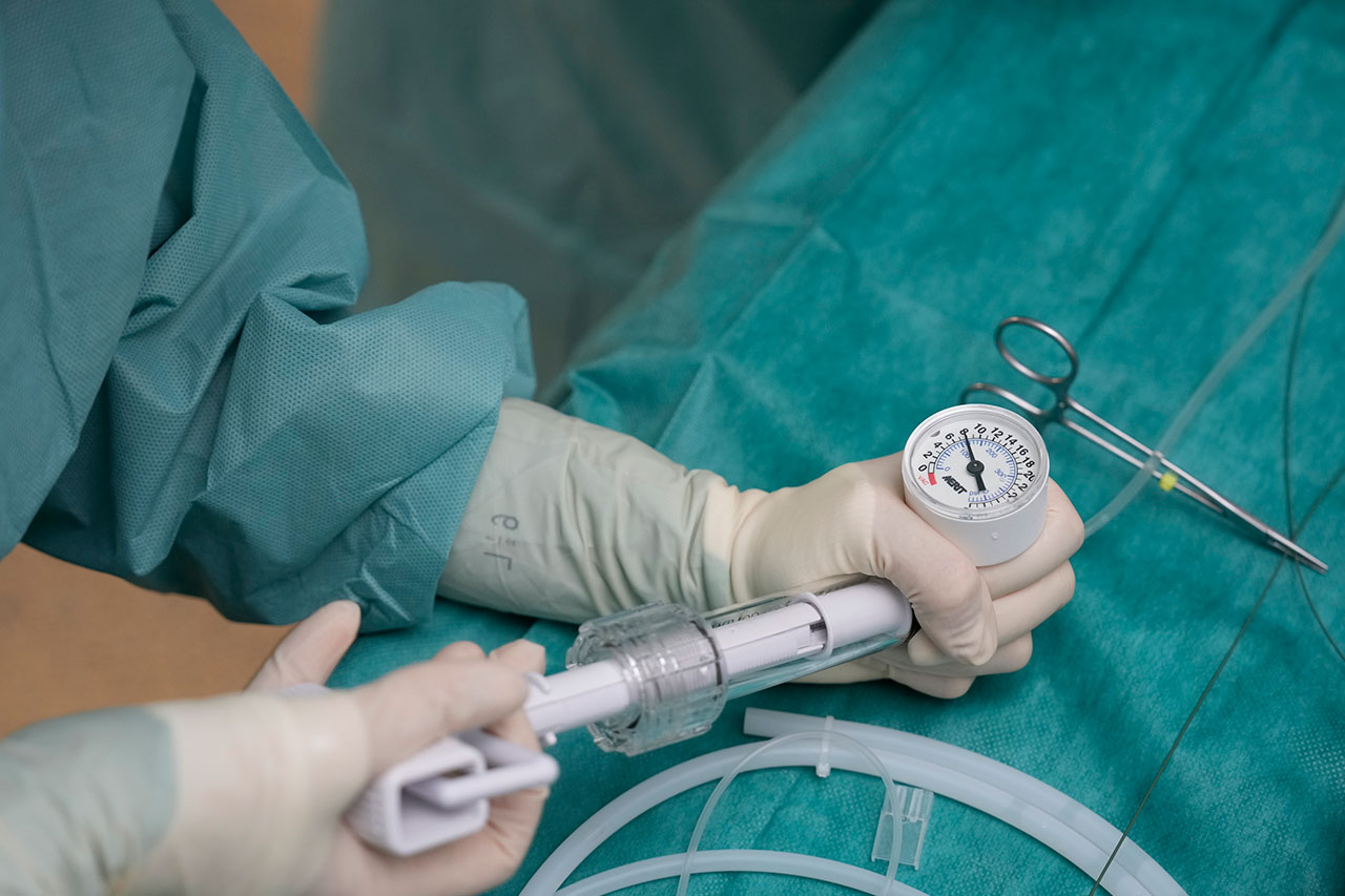 Inflationssystem für den Ballonkatheter